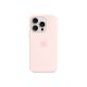 Apple iPhone 15 Pro Max Silicone Case with MagSafe Light Pink